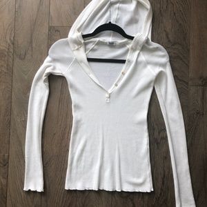 Splendid stretch thermal hoody